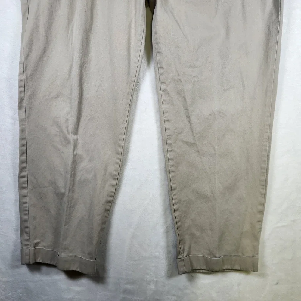 Polo Ralph Lauren Chino Pants Mens 42x32 Beige Cotton‎ Casual Trousers
